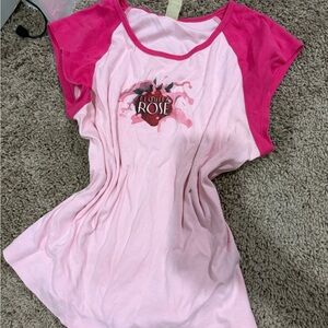 Kavio Pink Floral Graphic Tee